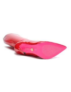 Giaro Giaro MILANA RED SHINY RIDING BOOTS -Urban Sole Shop giaro giaro milana red shiny riding boots 4