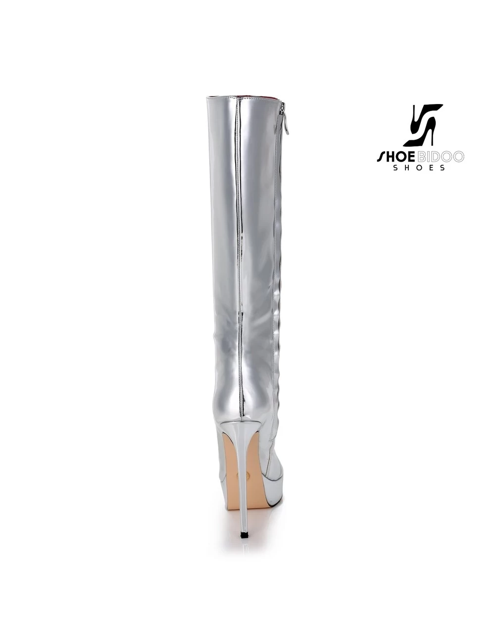 Giaro Giaro Platform Knee Boots SARAYA In Silver Shiny 3 Giaro Giaro Platform Knee Boots SARAYA In Silver Shiny - Image 3