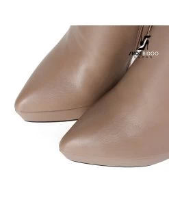 Giaro Giaro Platform Knee Boots SARAYA In Taupe -Urban Sole Shop giaro giaro platform knee boots saraya in taupe 3