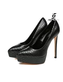 Giaro Giaro Platform Pumps SCANT In Black Snake Print -Urban Sole Shop giaro giaro platform pumps scant in black snake pr 6