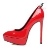 Giaro Giaro Platform Pumps SCANT In Red Patent