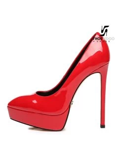 Giaro Giaro Platform Pumps SCANT In Red Patent