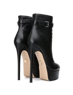 Giaro Giaro SADIE BLACK MATTE OXFORD ANKLE BOOTS -Urban Sole Shop giaro giaro sadie black matte oxford ankle boots 6