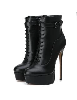 Giaro Giaro SADIE BLACK MATTE OXFORD ANKLE BOOTS -Urban Sole Shop giaro giaro sadie black matte oxford ankle boots 7