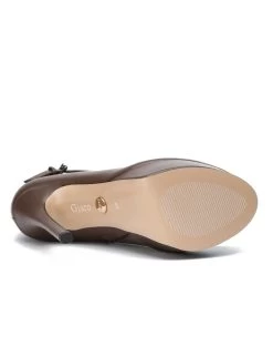 Giaro Giaro SADIE TAUPE MATTE OXFORD ANKLE BOOTS -Urban Sole Shop giaro giaro sadie taupe matte oxford ankle boots 3