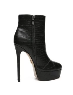 Giaro Giaro SIDDY BLACK CROCK ANKLE BOOTS -Urban Sole Shop giaro giaro siddy black crock ankle boots 3