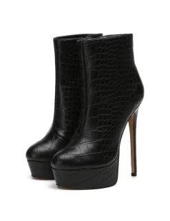 Giaro Giaro SIDDY BLACK CROCK ANKLE BOOTS -Urban Sole Shop giaro giaro siddy black crock ankle boots 6