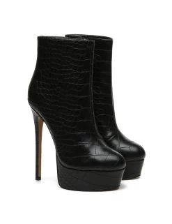 Giaro Giaro SIDDY BLACK CROCK ANKLE BOOTS -Urban Sole Shop giaro giaro siddy black crock ankle boots 8