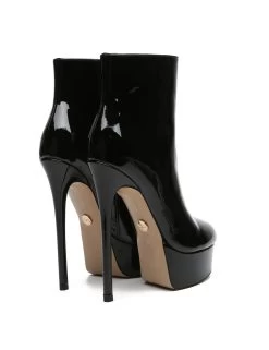 Giaro Giaro SIDDY BLACK SHINY ANKLE BOOTS -Urban Sole Shop giaro giaro siddy black shiny ankle boots 5