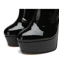 Giaro Giaro SIDDY BLACK SHINY ANKLE BOOTS -Urban Sole Shop giaro giaro siddy black shiny ankle boots 6
