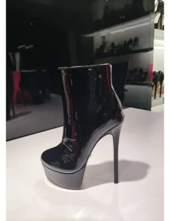 Giaro Giaro SIDDY BLACK SHINY ANKLE BOOTS -Urban Sole Shop giaro giaro siddy black shiny ankle boots 9