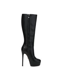 Giaro Giaro STACKSTAND BLACK MATTE KNEE BOOTS -Urban Sole Shop giaro giaro stackstand black matte knee boots 2
