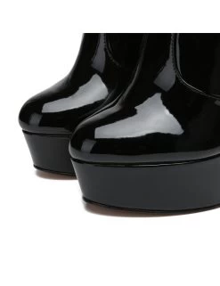 Giaro Giaro STACKSTAND BLACK SHINY KNEE BOOTS -Urban Sole Shop giaro giaro stackstand black shiny knee boots 8