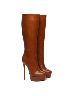 Giaro Giaro STACKSTAND BROWN MATTE KNEE BOOTS 15 Giaro Giaro STACKSTAND BROWN MATTE KNEE BOOTS -Urban Sole Shop giaro giaro stackstand brown matte knee boots 6