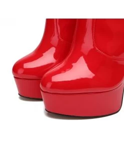 Giaro Giaro STACKSTAND RED SHINY KNEE BOOTS -Urban Sole Shop giaro giaro stackstand red shiny knee boots 8