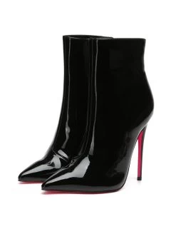 Giaro Giaro TALIA BLACK SHINY ANKLE BOOTS -Urban Sole Shop giaro giaro talia black shiny ankle boots 6