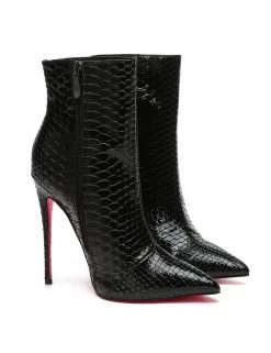 Giaro Giaro TALIA BLACK SNAKE ANKLE BOOTS -Urban Sole Shop giaro giaro talia black snake ankle boots 4