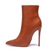 Giaro Giaro TALIA BROWN MATTE ANKLE BOOTS