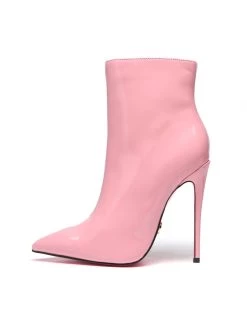 Giaro Giaro TALIA PINK SHINY ANKLE BOOTS