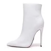 Giaro Giaro TALIA WHITE MATTE ANKLE BOOTS