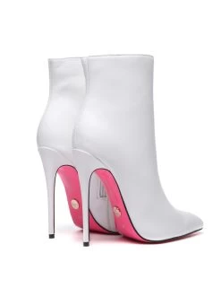 Giaro Giaro TALIA WHITE MATTE ANKLE BOOTS -Urban Sole Shop giaro giaro talia white matte ankle boots 2