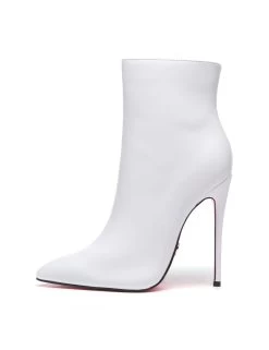 Giaro Giaro TALIA WHITE MATTE ANKLE BOOTS