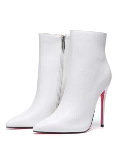 Giaro Giaro TALIA WHITE MATTE ANKLE BOOTS -Urban Sole Shop giaro giaro talia white matte ankle boots 4