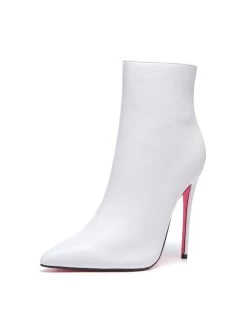 Giaro Giaro TALIA WHITE MATTE ANKLE BOOTS -Urban Sole Shop giaro giaro talia white matte ankle boots 8