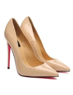 Giaro Giaro TAYA BEIGE SHINY PUMPS -Urban Sole Shop giaro giaro taya beige shiny pumps 4