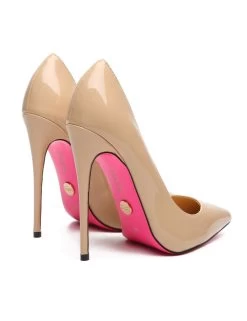 Giaro Giaro TAYA BEIGE SHINY PUMPS -Urban Sole Shop giaro giaro taya beige shiny pumps 5
