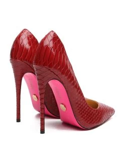 Giaro Giaro TAYA RED SNAKE PUMPS -Urban Sole Shop giaro giaro taya red snake pumps 5