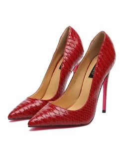 Giaro Giaro TAYA RED SNAKE PUMPS -Urban Sole Shop giaro giaro taya red snake pumps 6