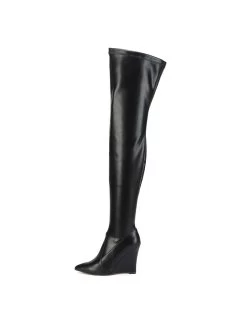 Giaro Giaro Thigh Boots With Wedge Heel EVERSON In Black Matte