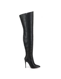 Giaro Giaro TINDRA BLACK/BLACK THIGH BOOTS -Urban Sole Shop giaro giaro tindra black black thigh boots 3