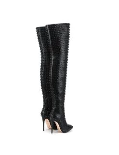 Giaro Giaro TINDRA BLACK/BLACK THIGH BOOTS -Urban Sole Shop giaro giaro tindra black black thigh boots 7