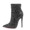 Giaro Giaro TYCLONE BLACK/SILVER ANKLE BOOTS