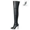 Giaro LUNA Thigh High Boots With High Heels And Lots Of Studs