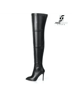 Giaro LUNA Thigh High Boots With High Heels And Lots Of Studs