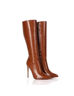 Giaro MILA | BROWN MATTE | KNEE BOOTS | Italian Style -Urban Sole Shop giaro mila brown matte knee boots italian style 4
