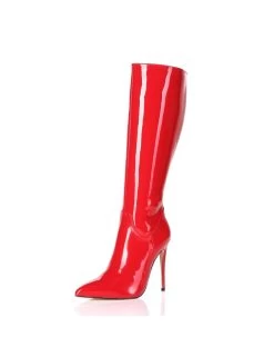 Giaro MILA | RED SHINY | KNEE BOOTS | Italian Style -Urban Sole Shop giaro mila red shiny knee boots italian style 2