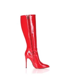Giaro MILA | RED SHINY | KNEE BOOTS | Italian Style -Urban Sole Shop giaro mila red shiny knee boots italian style 3