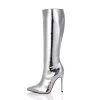Giaro MILA | SILVER SHINY | KNEE BOOTS | Italian Style