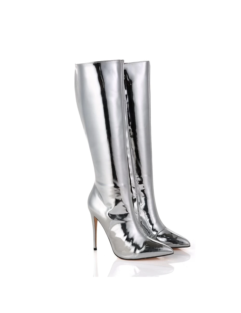 Giaro MILA | SILVER SHINY | KNEE BOOTS | Italian Style 5 Giaro MILA | SILVER SHINY | KNEE BOOTS | Italian Style - Image 5