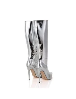 Giaro MILA | SILVER SHINY | KNEE BOOTS | Italian Style 15 Giaro MILA | SILVER SHINY | KNEE BOOTS | Italian Style -Urban Sole Shop giaro mila silver shiny knee boots italian style 5