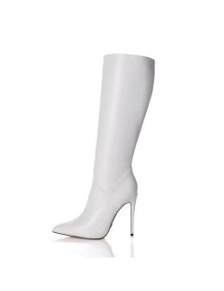 Giaro MILA | WHITE MATTE | KNEE BOOTS | Italian Style