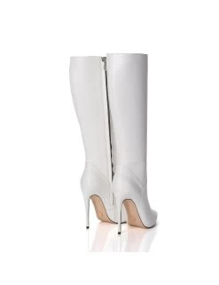 Giaro MILA | WHITE MATTE | KNEE BOOTS | Italian Style -Urban Sole Shop giaro mila white matte knee boots italian style 5
