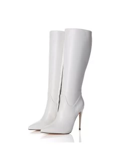 Giaro MILA | WHITE MATTE | KNEE BOOTS | Italian Style -Urban Sole Shop giaro mila white matte knee boots italian style 6