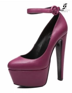 Giaro Purple Giaro "Destroyer" Pumps With Anklestrap -Urban Sole Shop giaro purple giaro destroyer pumps with anklestrap 2