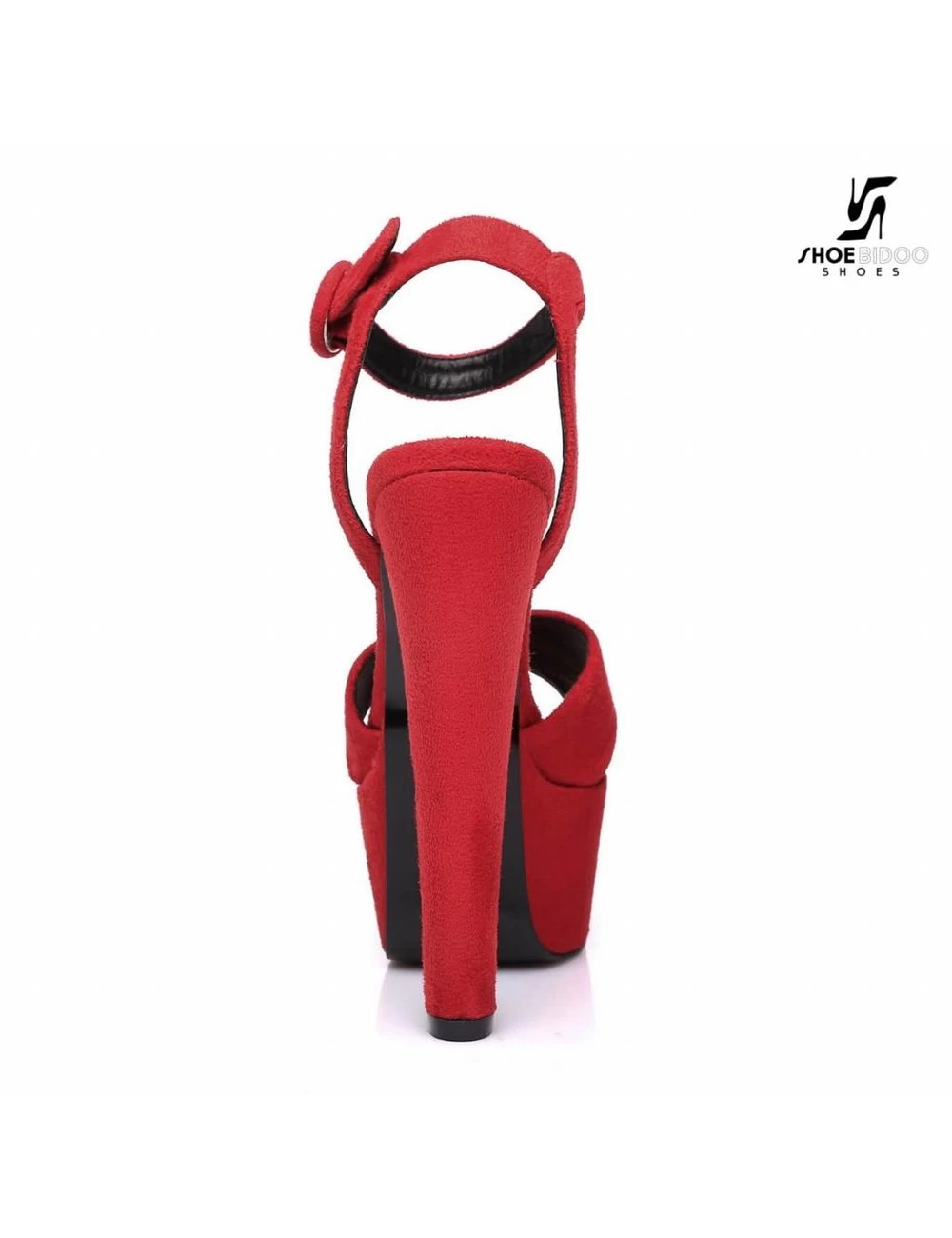 Giaro Red Velour Giaro "Destroyer" Sandals With Anklestrap 4 Giaro Red Velour Giaro "Destroyer" Sandals With Anklestrap - Image 4