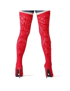 Giaro SARAFINA | RED | THIGH BOOTS | Italian Style -Urban Sole Shop giaro sarafina red thigh boots italian style 2